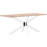  Noge blagovaonskog stola u obliku pauka, bijele, 150x78x(72-73) cm, čelik | shoptok.hr