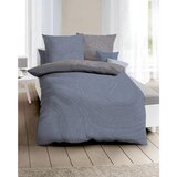 Kaeppel posteljnina 140/200 cm saten siva, svetlo modra | Shoptok.si