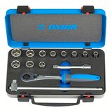 Unior ključevi nasadni, prihvat 1/2", u metalnoj kutiji 190BI6P14 611940 | ePonuda.com