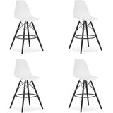 Brandless Hocker LAMAL bela / noge črna x 4, (22060663) Cene