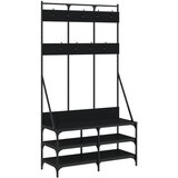  The Living Store Regal za oblačila s prostorom za čevlje črn 100x40x184 cm - Regal Za Oblačila, (21442738) | Shoptok.si