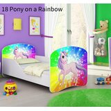  Dječji krevet ACMA s motivom 140x70 cm 18 Pony on a rainbow | shoptok.hr