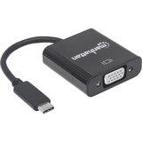 Manhattan 151771 USB/VGA adapter [1x USB 3.2 gen. 2 vtiča B (USB 3.1) - 1x ženski konektor VGA] črna barvno kodirani, prilagodljiv, zaščita iz folije,, (20427489) Cene