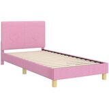  Krevet za djecu s uzglavljem Ružičasta 90 x 200 cm tkanina | shoptok.hr
