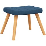  Stolica za opuštanje sa stolcem plava od tkanine | shoptok.hr