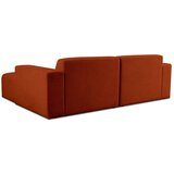 Scandic Opečnato oranžna kotna sedežna garnitura iz tkanine bouclé (desni kot) Roxy – | Shoptok.si