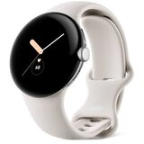 Google pixel watch lte 41mm polished silver case /chalk active band Cene