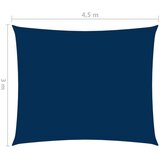 vidaXL Jedro protiv sunca od tkanine Oxford pravokutno 3 x 4,5 m plavo | shoptok.hr