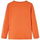  Dječja majica s dugim rukavima tamnonarančasta 128 | shoptok.hr