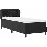  s opruga kutije s uzglavljem Crna 80 x 200 cm Baršun | shoptok.hr