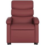  Električni naslonjač na podizanje umjetna koža crvena boja vina | shoptok.hr