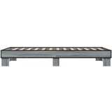 vidaXL Posteljni okvir siva sonoma 75x190 cm inženirski les in kovina, (21142458) | Shoptok.si