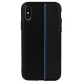  Gumijasti / gel etui Moto Carbon za Samsung Galaxy A71 - črni z modro črto | Shoptok.si