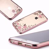 Nillkin Silikonski ovitek z rožicami za iPhone 12 / 12 Pro - roza | Shoptok.si