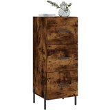 vidaXL Komoda boja dimljenog hrasta 34 5x34x90 cm konstruirano drvo | shoptok.hr