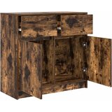  Komoda s ladicama dimljenog hrasta 80x34x76cm konstruirano drvo | Eponuda.com