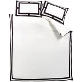 Catherine Lansfield Crno-bijela posteljina za krevet za jednu osobu 135x200 cm Mono Panel –