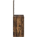  Toaletni stol s LED rasvjetom dimljeni hrast 50x41x135 cm | shoptok.hr