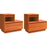  Noćni ormar s ladicama 2 pcs Voštano smeđa 60 x 34 x 51 cm | shoptok.hr