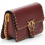 Pinko Torbice za na ramo LOVE ONE SLOUCHY MN. STUDS Bordo | Shoptok.si