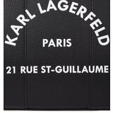 Karl Lagerfeld Ročna torbica črna / bela | Shoptok.si