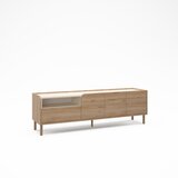 Marckeric TV komoda u dekoru hrasta u prirodnoj boji 180x55,5x44 cm Monza – | shoptok.hr