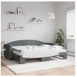 vidaXL Dnevni krevet na razvlačenje tamnosivi 80 x 200 cm od tkanine | shoptok.hr