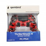 Gembird JPD-Wireless-Thrillershock PC/PS4 RED CAMO bežični gamepad sa dvostrukom vibracijom | ePonuda.com