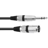 Omnitronic 30225197 XLR adapterski kabel [1x XLR vtič 3-polni - 1x klinken vtič 6.3 mm (stereo)] 5.00 m črna, (20429792) | Shoptok.si