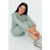 Trendyol Green Knitted Detailed Knitwear Bottom-Top Set Cene