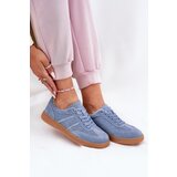 EVENTO Women's Low Suede Sneakers Blue Paliana | Shoptok.si