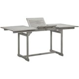  Vrtna jedilna miza (120-170)x80x75 cm trden akacijev les, (20665609) | Shoptok.si