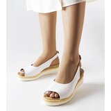 Big Star White wedge sandals | ePonuda.com