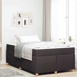  Krevetna konstrukcija Tamno smeđa 120 x 190 cm tkanina | shoptok.hr
