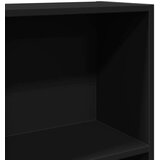 vidaXL Knjižna omara črna 60x24x109 cm inženirski les Cene