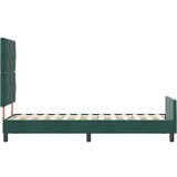 vidaXL Postelja Temno Zelen 80x200 cm Žamet, (22048970) | Shoptok.si