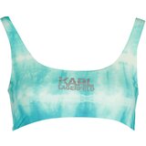 KARL LAGERFELD BEACHWEAR TOP WOMEN'S SWIMSUIT BLUE Cene