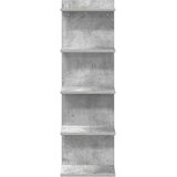  Polica na zidu 2 kom. Betonska siva 30 x 15 x 100 cm | shoptok.hr
