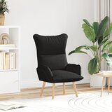 vidaXL Opuštajuća Fotelja Crna Tkanina | shoptok.hr