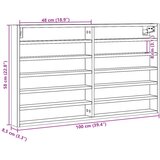  Vitrina boja smeđeg hrasta 100x8,5x58 cm od konstruiranog drva | shoptok.hr