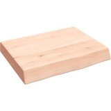 Maison Chic Stenska polica - Viseča Polica 40x30x(2-6) cm neobdelana trdna hrastovina, (21784636) Cene