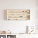 vidaXL Lesena vitrina Rjava 80 x 8,5 x 36 cm Vezani les Cene