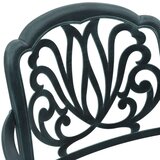  Vrtne stolice 2 kom zelene od lijevanog aluminija | shoptok.hr