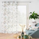 Douceur d intérieur Belo-zelena prosojna zavesa 140x240 cm Dilaris – | Shoptok.si