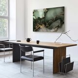  Slika - Green watercolour - abstraction inspired by the structure of marble 30x20 Akustična | shoptok.hr