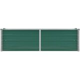  Vrtna sadilica od pocinčanog čelika 160 x 40 x 45 cm zelena | shoptok.hr