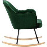  Stolica za ljuljanje tamnozelena baršunasta | shoptok.hr