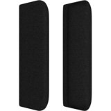  Uzglavlje s ušima crno 203x16x78/88 cm od tkanine | shoptok.hr