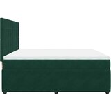  Krevet s oprugama i madracem tamnozeleni 200x200 cm baršunasti | shoptok.hr