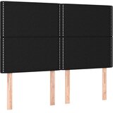  LED uzglavlje crno 144x5x118/128 cm od tkanine | shoptok.hr